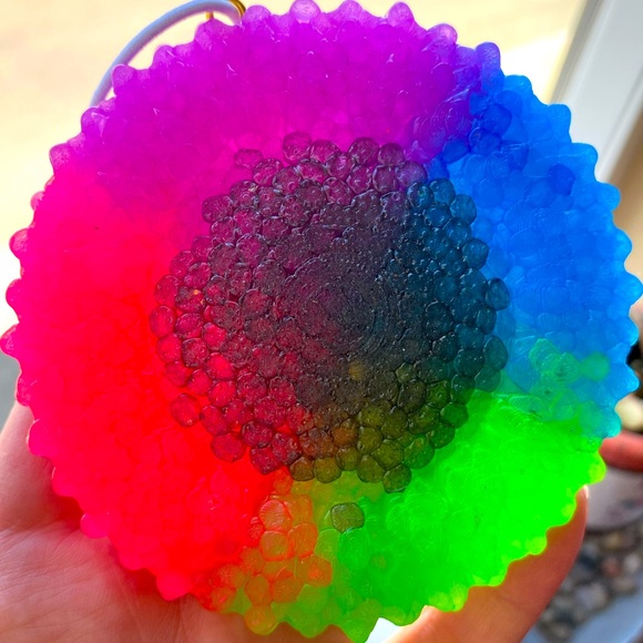 Neon sunflower car freshie